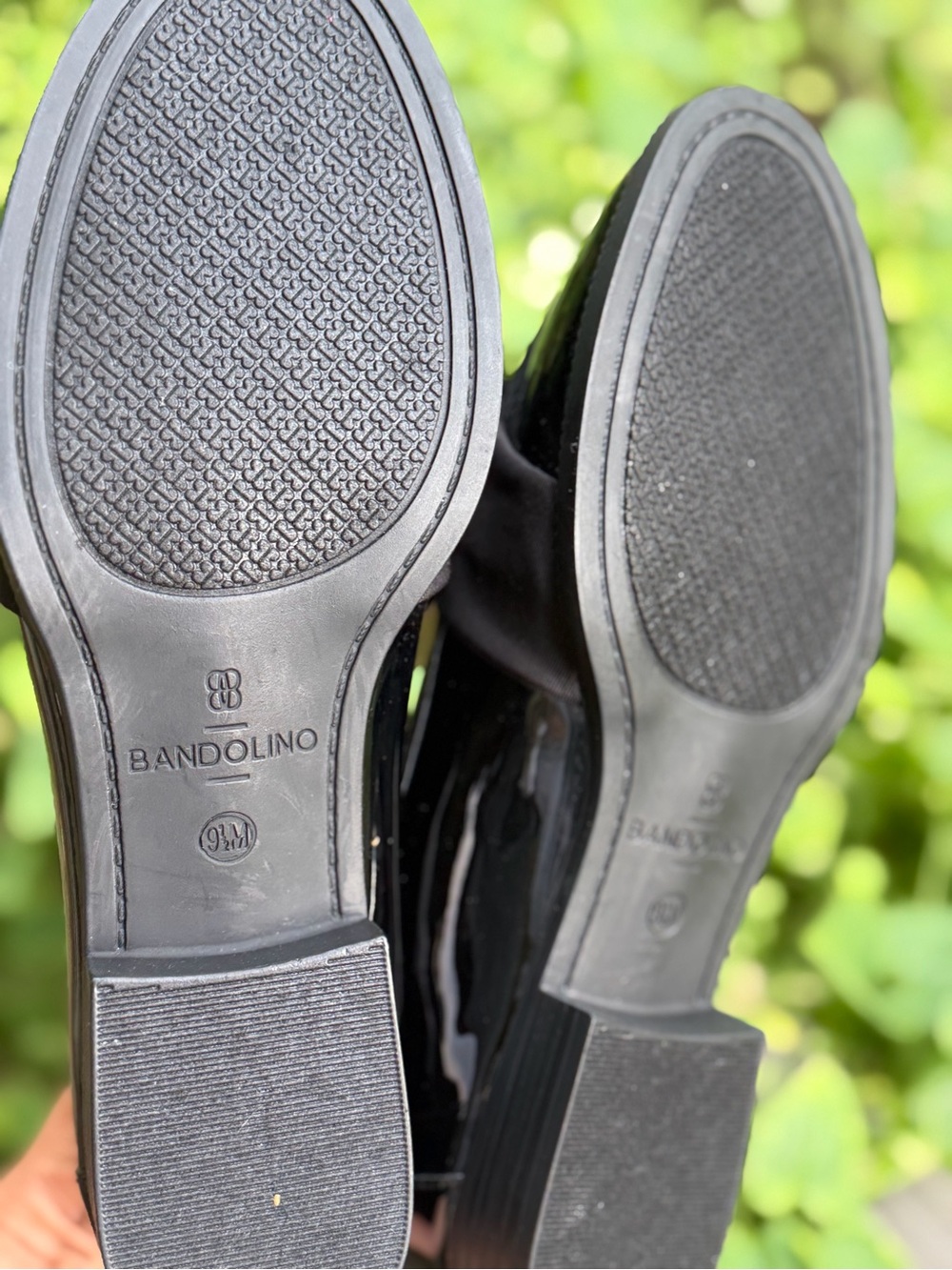 Bandolino Black Patent Loafers with Bow Accent - Picture 3 of 14